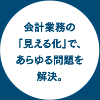 会計業務の「見える化」で、あらゆる問題を解決。